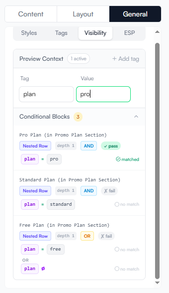Visibility rule detected in visibility tab