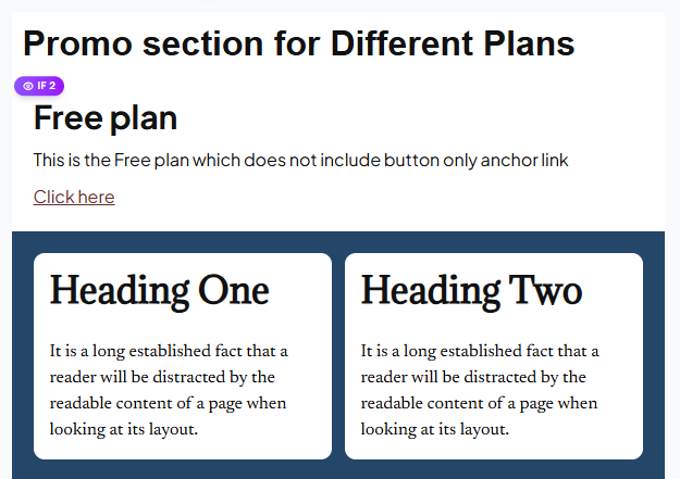 Visibility rule for free users