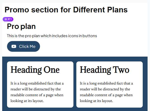 Visibility rule for pro users